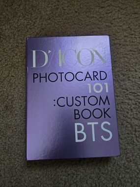 BTS D'ICON Photocard 101 Custom Book - Lavender Metallic